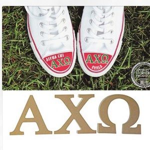 Alpha Chi Omega toe cap shoe decal sticker